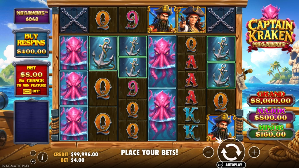 Captain Kraken Megaways - Base Game